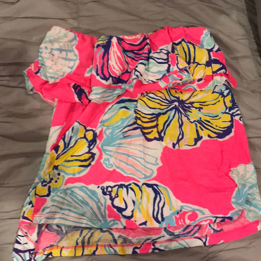 Lilly pulitzer strapless top